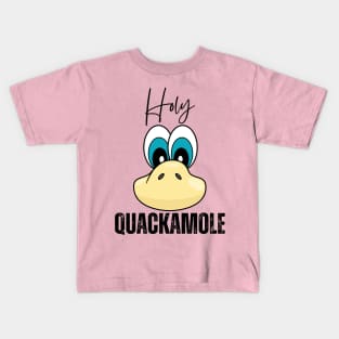 Holy Quackamole Curious Big Nose Funny Face Cartoon Emoji Kids T-Shirt